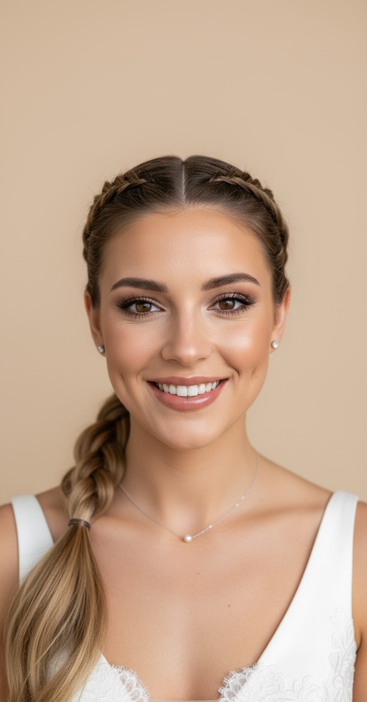 After Cornrow Ponytail